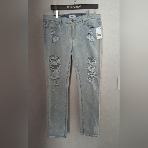 NWT Paige Jimmy Jimmy Skinny Boyfriend Jeans - Picture 2 of 14